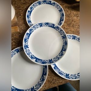 Corelle true blue Set of 4 10.25”